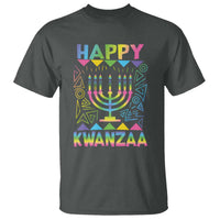 Happy Kwanzaa T Shirt Christmas African American Heritage Holiday Kinara Mazao - Wonder Print Shop