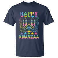 Happy Kwanzaa T Shirt Christmas African American Heritage Holiday Kinara Mazao - Wonder Print Shop