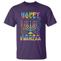 Happy Kwanzaa T Shirt Christmas African American Heritage Holiday Kinara Mazao - Wonder Print Shop