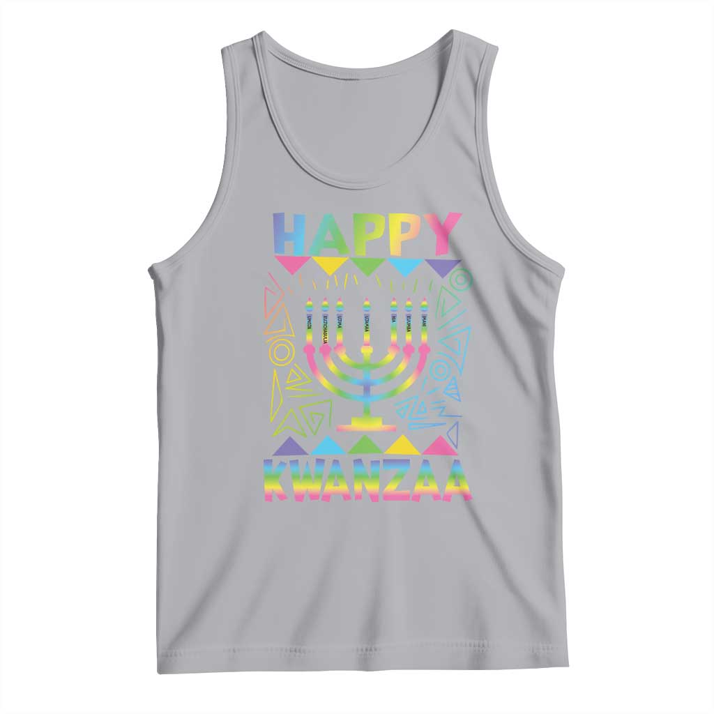 Happy Kwanzaa Tank Top Christmas African American Heritage Holiday Kinara Mazao - Wonder Print Shop