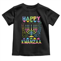 Happy Kwanzaa Toddler T Shirt Christmas African American Heritage Holiday Kinara Mazao - Wonder Print Shop