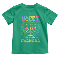 Happy Kwanzaa Toddler T Shirt Christmas African American Heritage Holiday Kinara Mazao - Wonder Print Shop