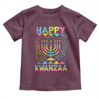 Happy Kwanzaa Toddler T Shirt Christmas African American Heritage Holiday Kinara Mazao - Wonder Print Shop