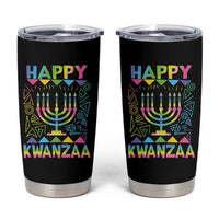 Happy Kwanzaa Tumbler Cup Christmas African American Heritage Holiday Kinara Mazao - Wonder Print Shop
