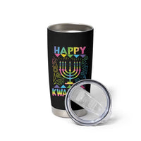 Happy Kwanzaa Tumbler Cup Christmas African American Heritage Holiday Kinara Mazao - Wonder Print Shop