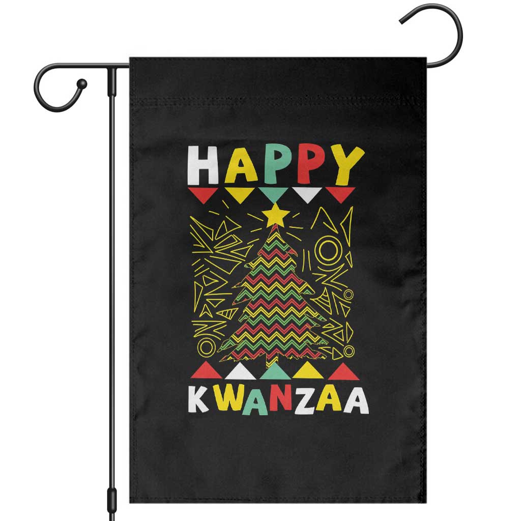 Happy Kwanzaa Christmas Garden Flag African American Holiday Christmas Tree - Wonder Print Shop