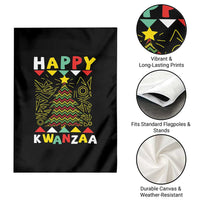 Happy Kwanzaa Christmas Garden Flag African American Holiday Christmas Tree - Wonder Print Shop