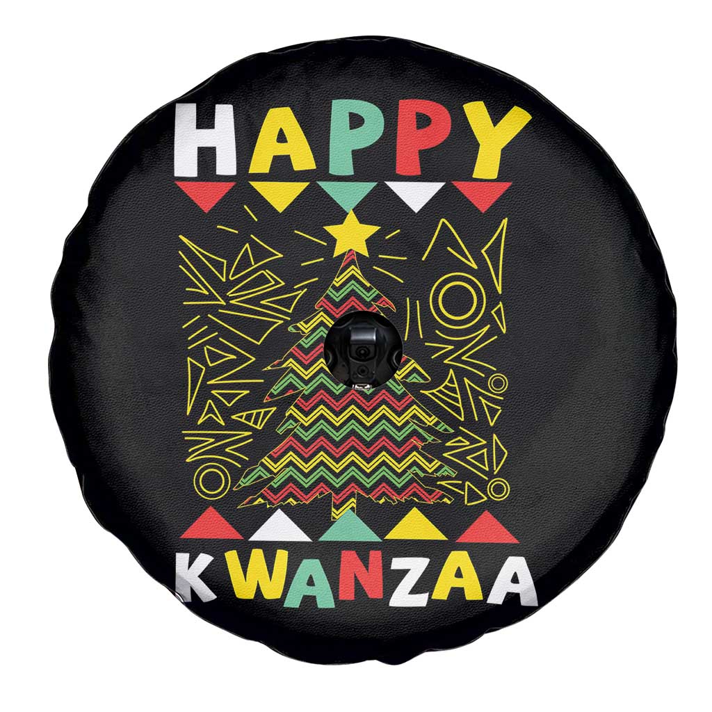 Happy Kwanzaa Christmas Spare Tire Cover African American Holiday Christmas Tree - Wonder Print Shop