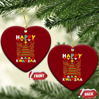 Happy Kwanzaa Christmas Ceramic Ornament African American Holiday Christmas Tree - Wonder Print Shop