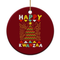 Happy Kwanzaa Christmas Ceramic Ornament African American Holiday Christmas Tree - Wonder Print Shop