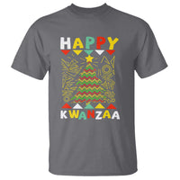 Happy Kwanzaa Christmas T Shirt African American Holiday Christmas Tree - Wonder Print Shop