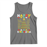 Happy Kwanzaa Christmas Tank Top African American Holiday Christmas Tree - Wonder Print Shop