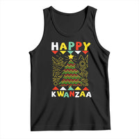 Happy Kwanzaa Christmas Tank Top African American Holiday Christmas Tree - Wonder Print Shop