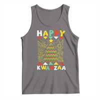 Happy Kwanzaa Christmas Tank Top African American Holiday Christmas Tree - Wonder Print Shop