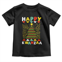 Happy Kwanzaa Christmas Toddler T Shirt African American Holiday Christmas Tree - Wonder Print Shop
