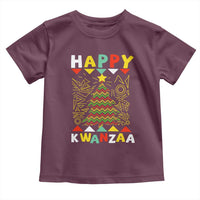 Happy Kwanzaa Christmas Toddler T Shirt African American Holiday Christmas Tree - Wonder Print Shop