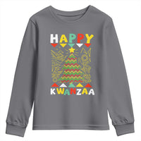 Happy Kwanzaa Christmas Youth Sweatshirt African American Holiday Christmas Tree - Wonder Print Shop