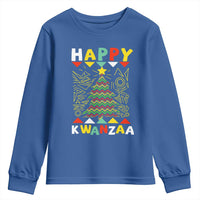 Happy Kwanzaa Christmas Youth Sweatshirt African American Holiday Christmas Tree - Wonder Print Shop