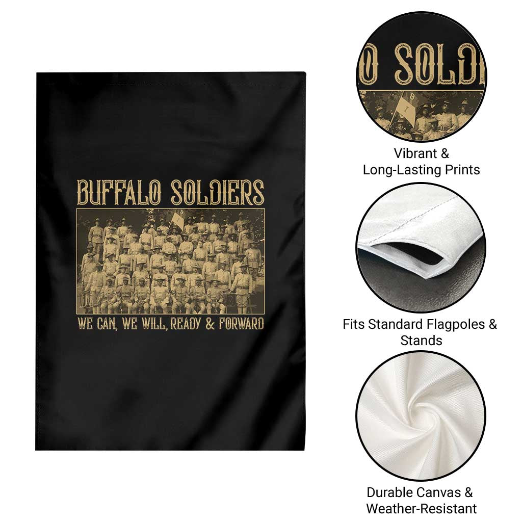 Buffalo Soldiers Garden Flag 9th and 10th Cavalry African American Heros Black Soldiers - Wonder Print Shop