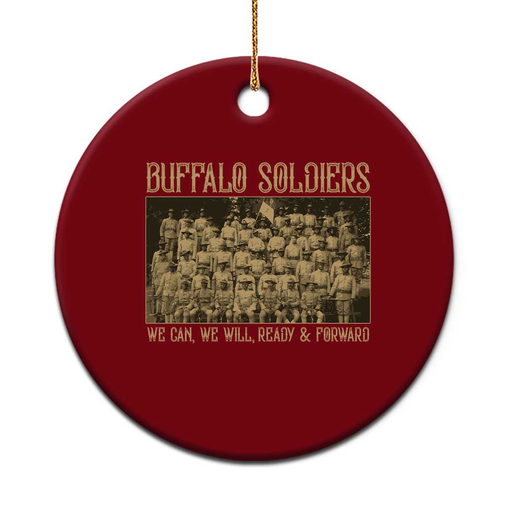 Buffalo Soldiers Ceramic Ornament 9th and 10th Cavalry African American Heros Black Soldiers - Wonder Print Shop