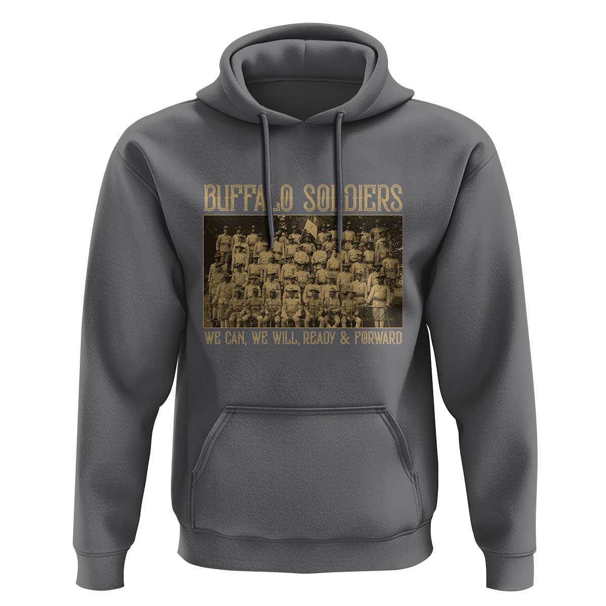 Buffalo Soldiers Hoodie 9th and 10th Cavalry African American Heros Black Soldiers - Wonder Print Shop