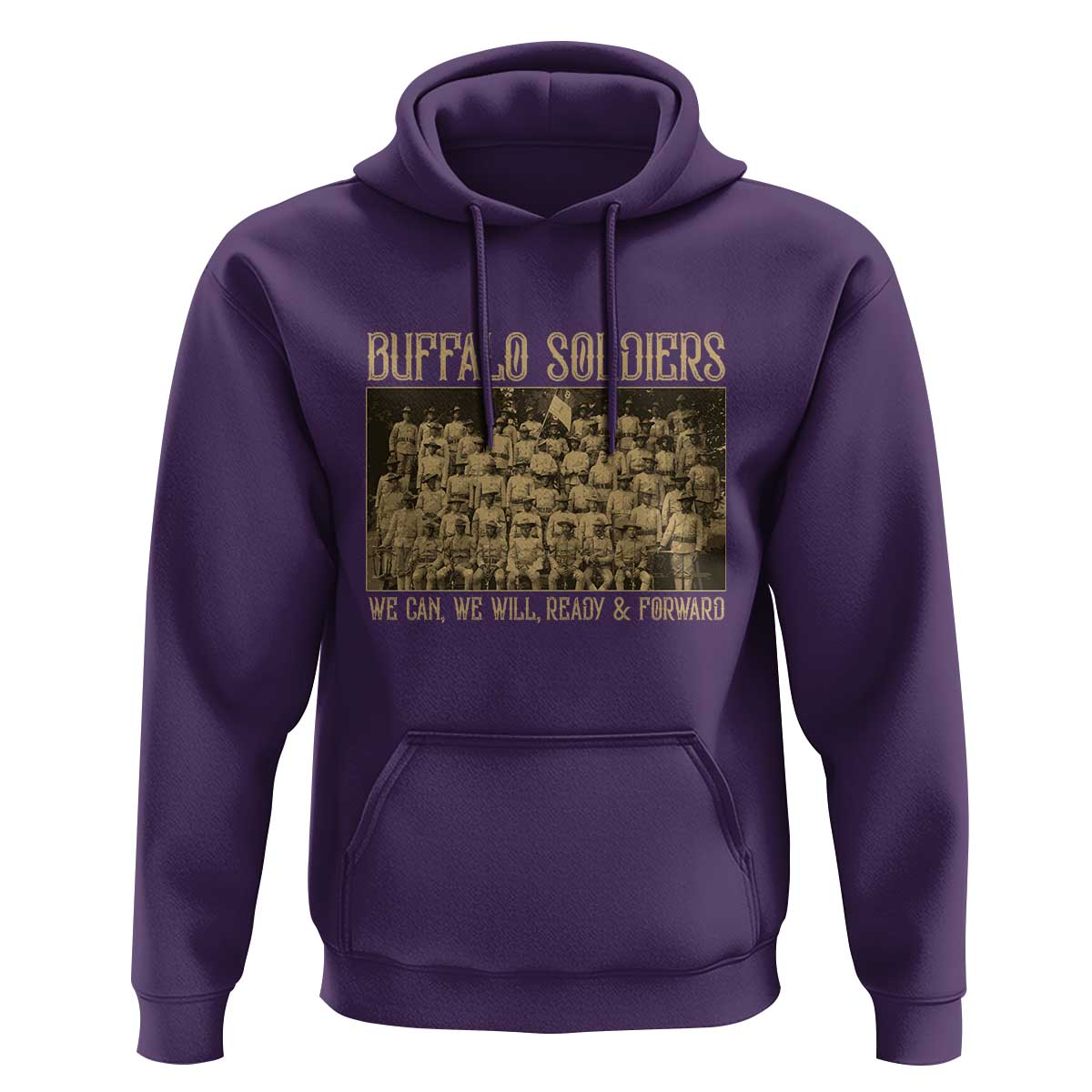Buffalo Soldiers Hoodie 9th and 10th Cavalry African American Heros Black Soldiers - Wonder Print Shop