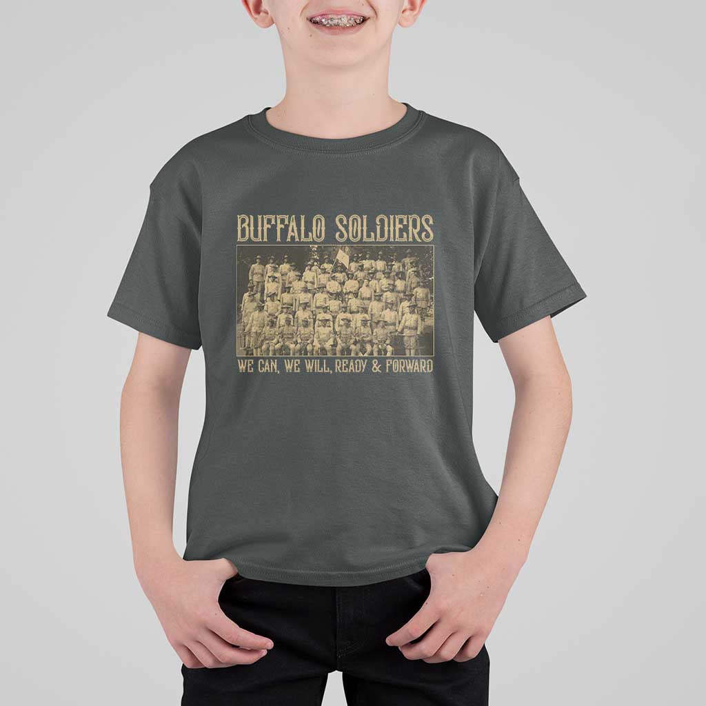 Buffalo Soldiers T Shirt For Kid 9th and 10th Cavalry African American Heros Black Soldiers - Wonder Print Shop