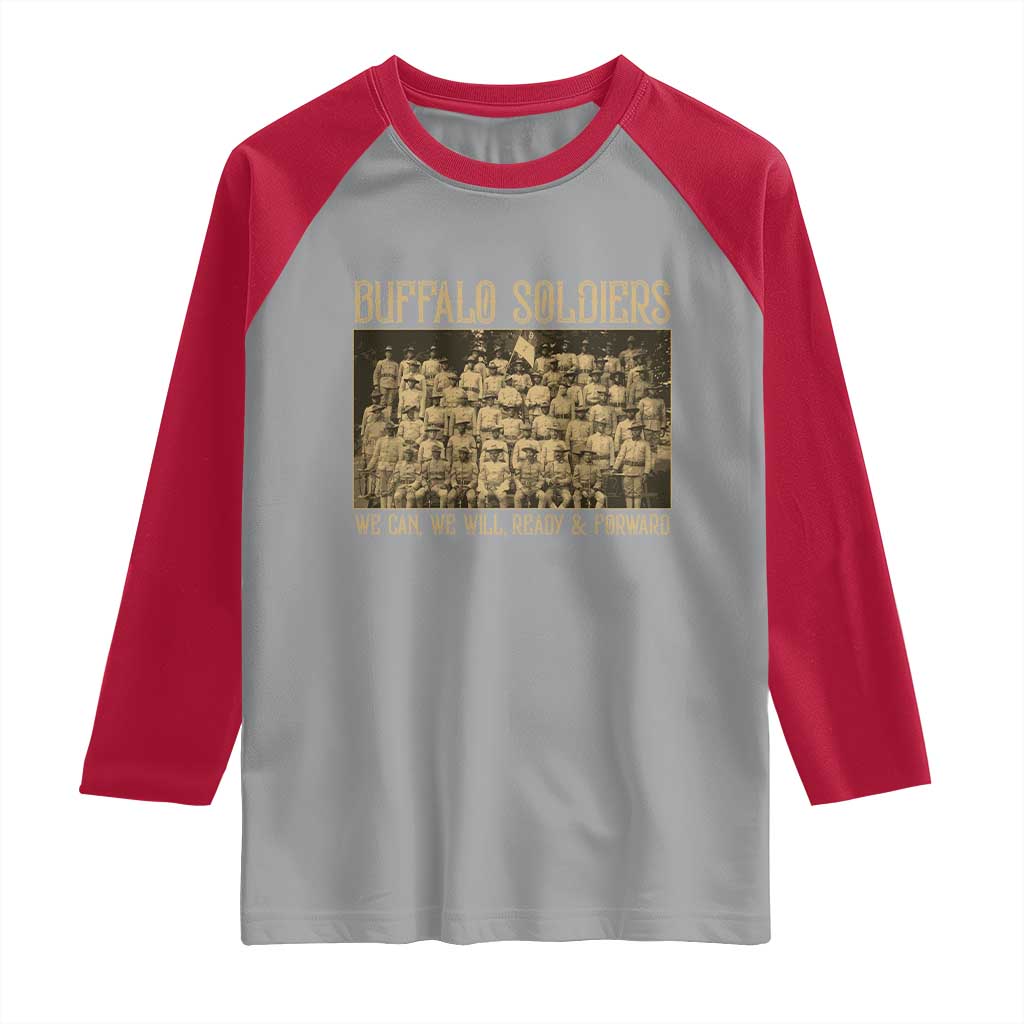 Buffalo Soldiers Raglan Shirt 9th and 10th Cavalry African American Heros Black Soldiers - Wonder Print Shop