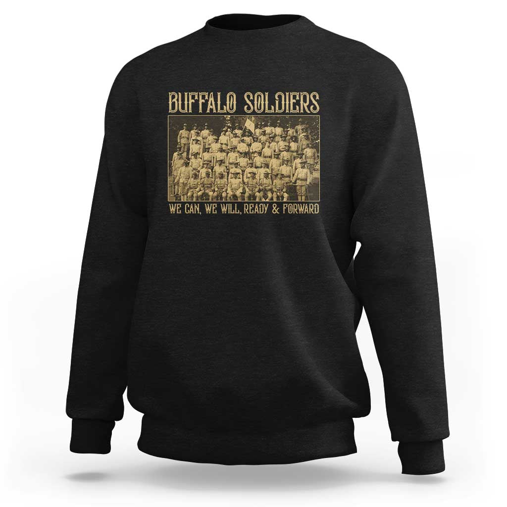 Buffalo Soldiers Sweatshirt 9th and 10th Cavalry African American Heros Black Soldiers - Wonder Print Shop