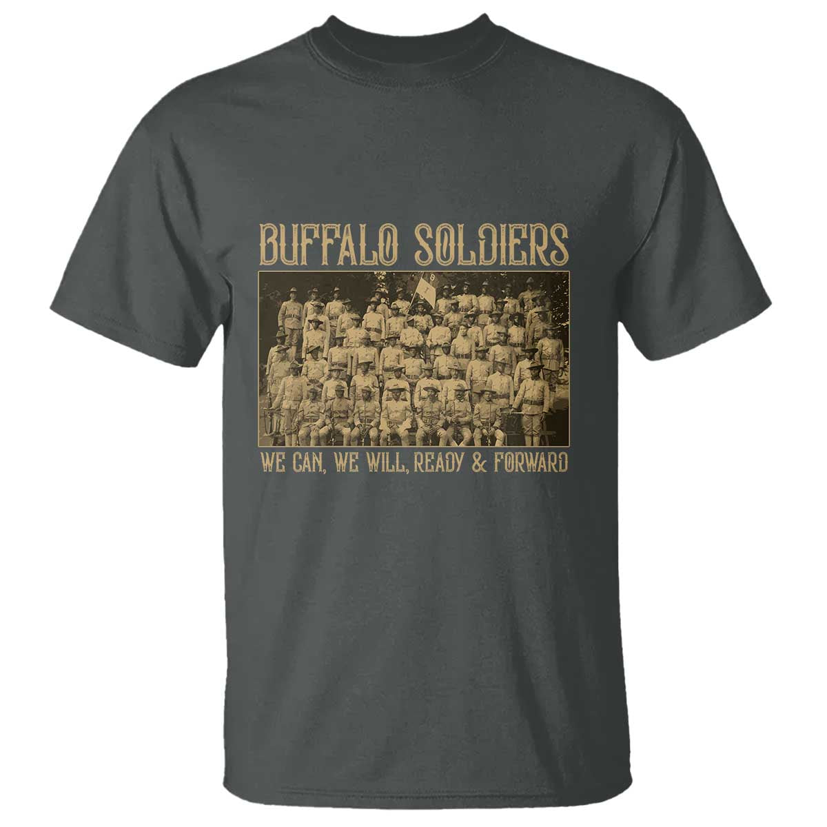 Buffalo Soldiers T Shirt 9th and 10th Cavalry African American Heros Black Soldiers - Wonder Print Shop