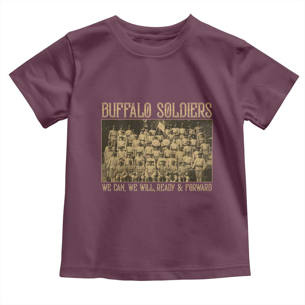 Buffalo Soldiers Toddler T Shirt 9th and 10th Cavalry African American Heros Black Soldiers - Wonder Print Shop