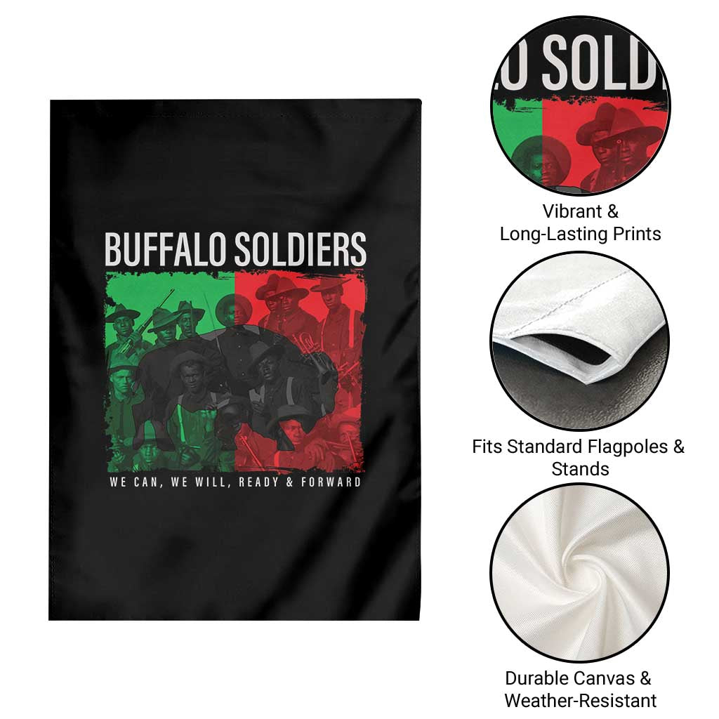 Buffalo Soldiers Garden Flag 9th and 10th Cavalry Afro African American Heros - Wonder Print Shop