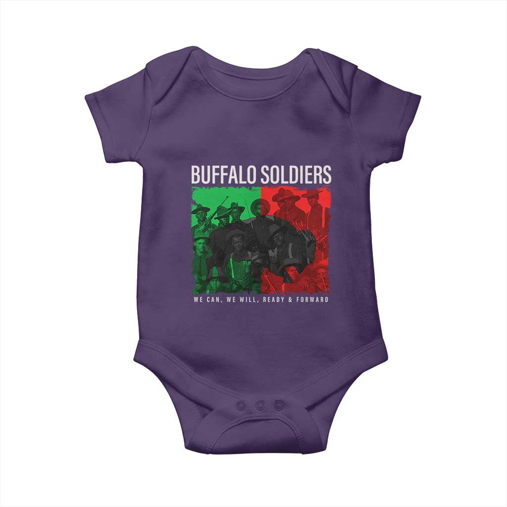 Buffalo Soldiers Baby Onesie 9th and 10th Cavalry Afro African American Heros - Wonder Print Shop