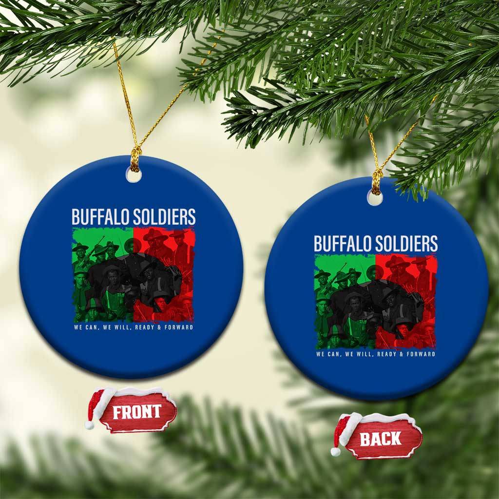 Buffalo Soldiers Ceramic Ornament 9th and 10th Cavalry Afro African American Heros - Wonder Print Shop