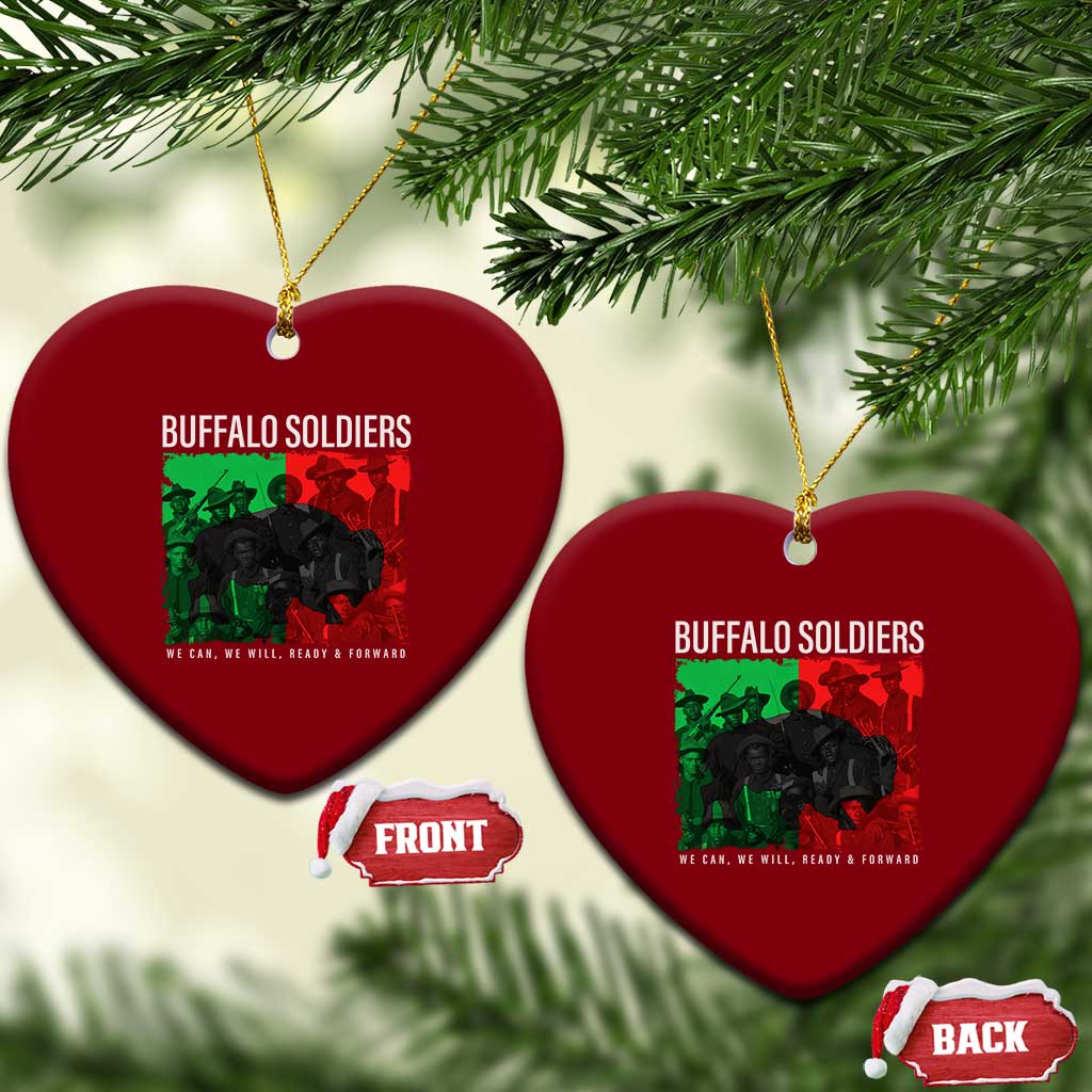 Buffalo Soldiers Ceramic Ornament 9th and 10th Cavalry Afro African American Heros - Wonder Print Shop