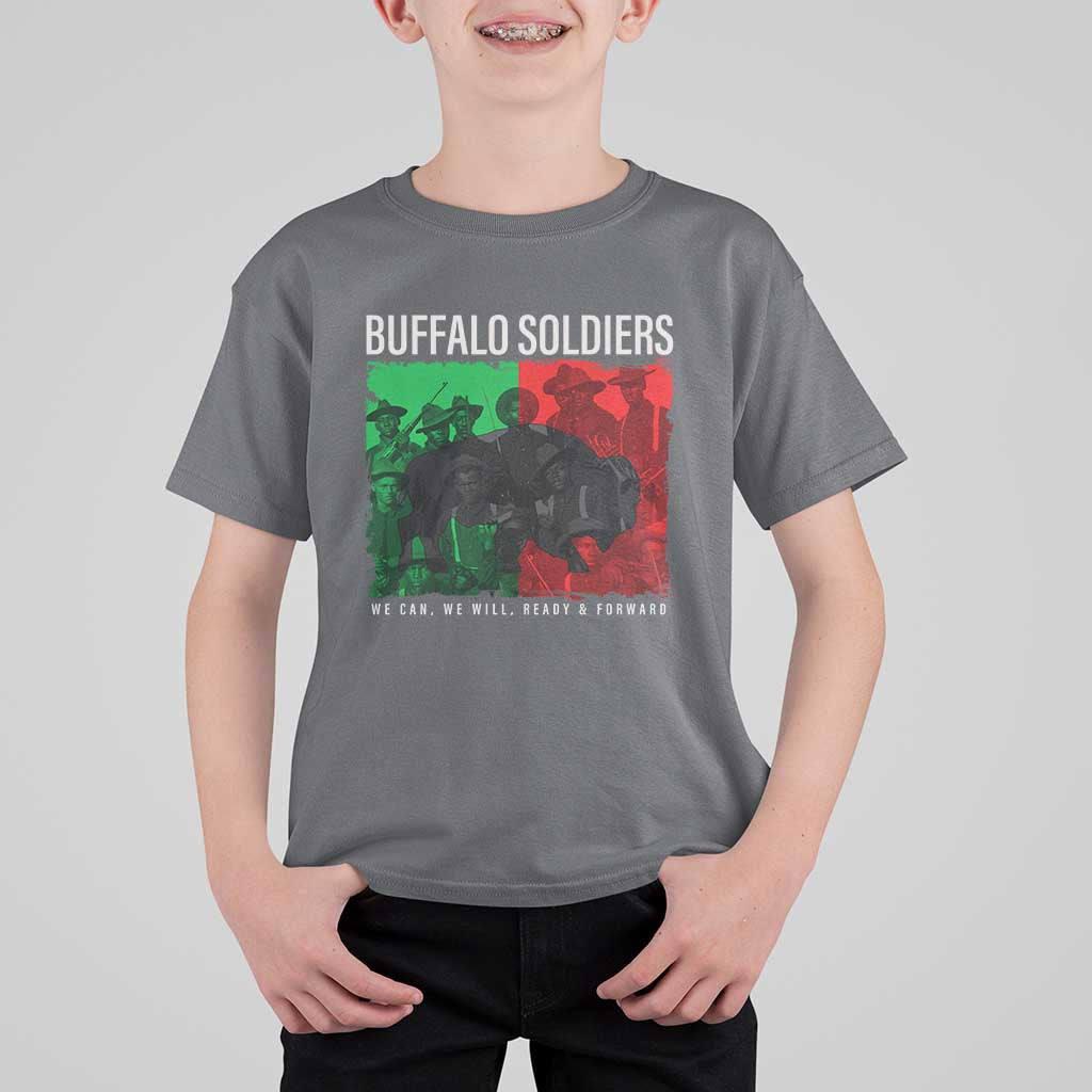 Buffalo Soldiers T Shirt For Kid 9th and 10th Cavalry Afro African American Heros - Wonder Print Shop