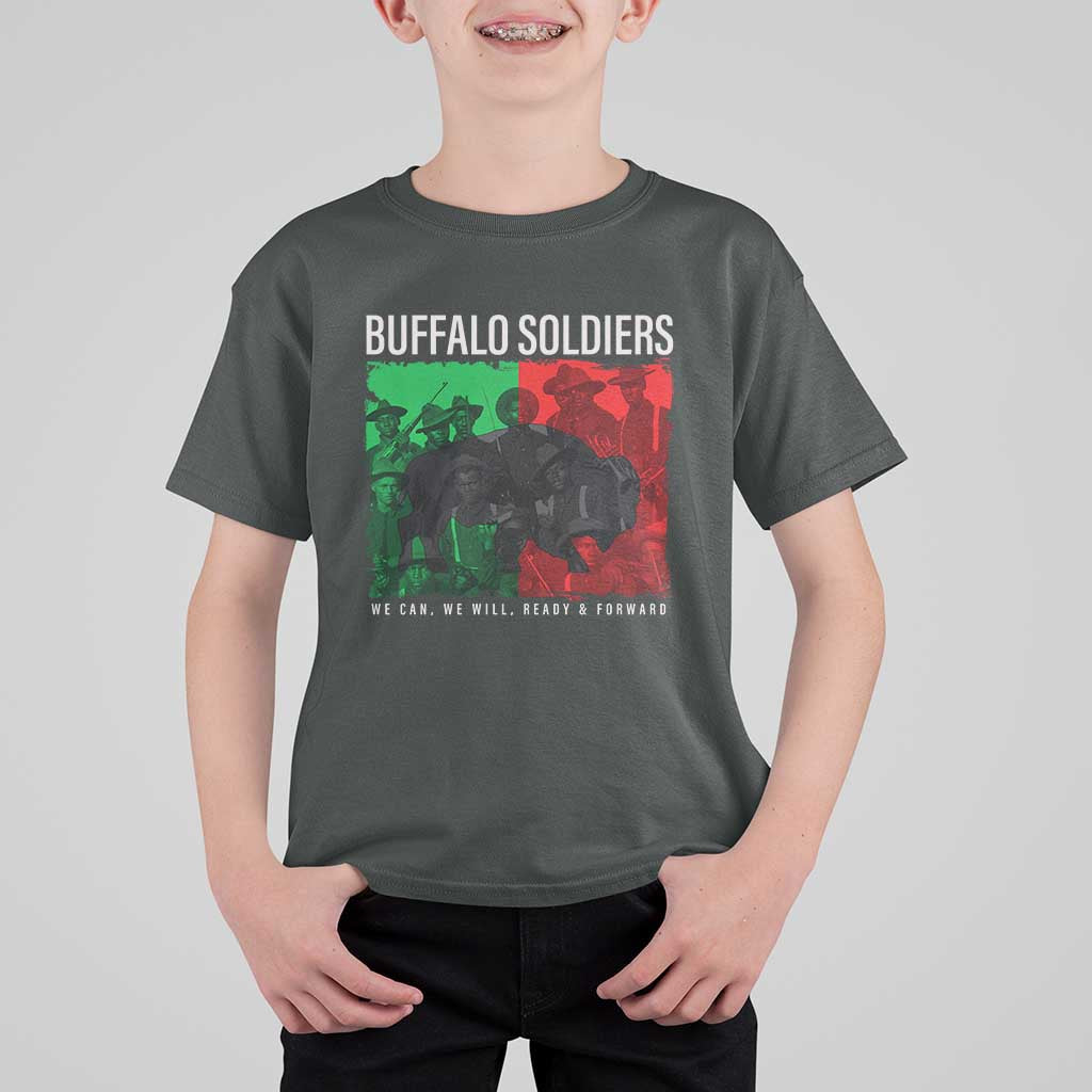 Buffalo Soldiers T Shirt For Kid 9th and 10th Cavalry Afro African American Heros - Wonder Print Shop