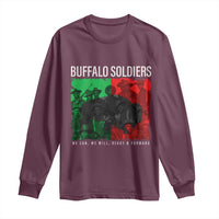 Buffalo Soldiers Long Sleeve Shirt 9th and 10th Cavalry Afro African American Heros - Wonder Print Shop