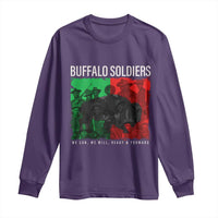Buffalo Soldiers Long Sleeve Shirt 9th and 10th Cavalry Afro African American Heros - Wonder Print Shop