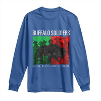 Buffalo Soldiers Long Sleeve Shirt 9th and 10th Cavalry Afro African American Heros - Wonder Print Shop