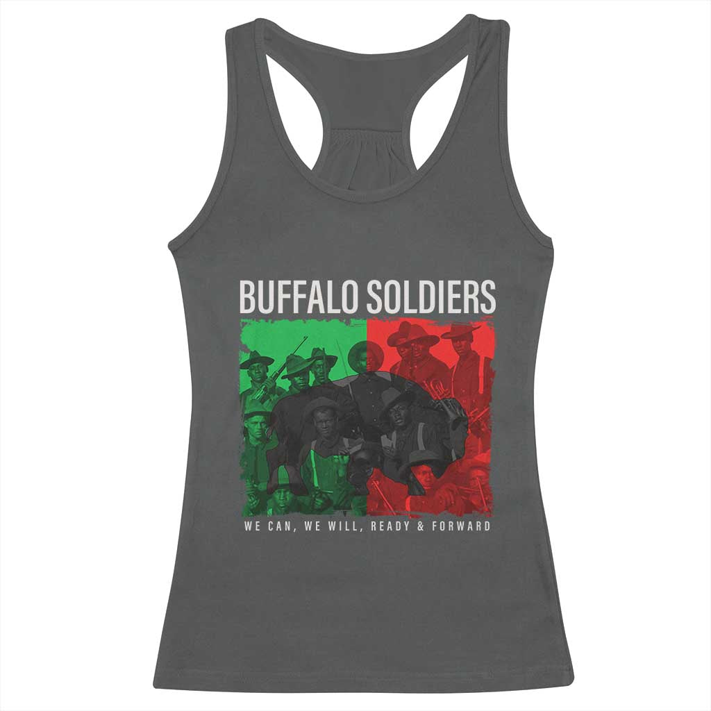 Buffalo Soldiers Racerback Tank Top 9th and 10th Cavalry Afro African American Heros - Wonder Print Shop