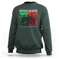 Buffalo Soldiers Sweatshirt 9th and 10th Cavalry Afro African American Heros - Wonder Print Shop