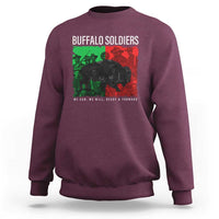 Buffalo Soldiers Sweatshirt 9th and 10th Cavalry Afro African American Heros - Wonder Print Shop
