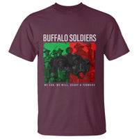 Buffalo Soldiers T Shirt 9th and 10th Cavalry Afro African American Heros - Wonder Print Shop