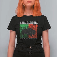 Buffalo Soldiers T Shirt For Women 9th and 10th Cavalry Afro African American Heros - Wonder Print Shop