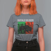 Buffalo Soldiers T Shirt For Women 9th and 10th Cavalry Afro African American Heros - Wonder Print Shop