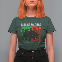 Buffalo Soldiers T Shirt For Women 9th and 10th Cavalry Afro African American Heros - Wonder Print Shop