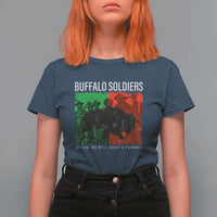 Buffalo Soldiers T Shirt For Women 9th and 10th Cavalry Afro African American Heros - Wonder Print Shop