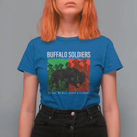 Buffalo Soldiers T Shirt For Women 9th and 10th Cavalry Afro African American Heros - Wonder Print Shop