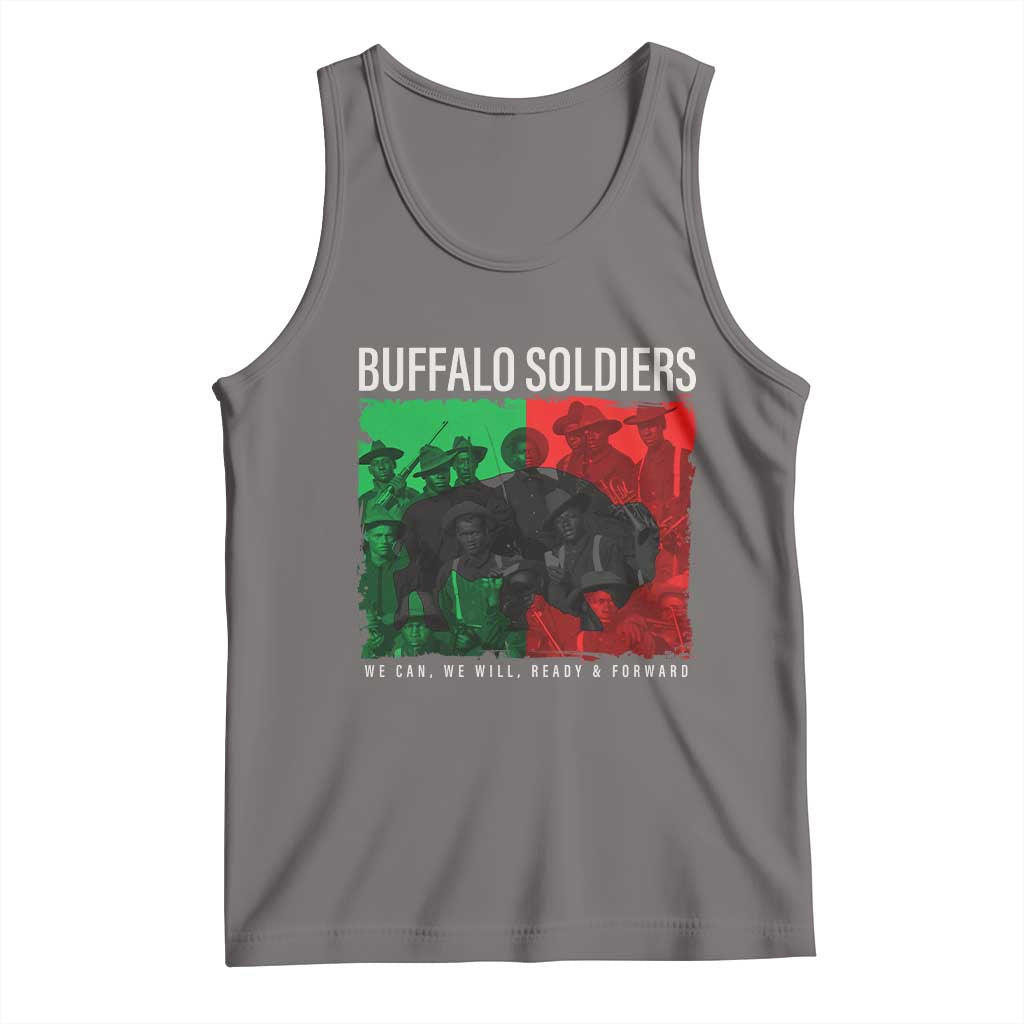 Buffalo Soldiers Tank Top 9th and 10th Cavalry Afro African American Heros - Wonder Print Shop